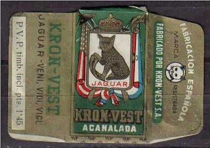 Hoja de Afeitar KRON-VEST Acanalada Lametta da Barba, Razor Blade, Afeitar Razier, Lames, Rasierklingen Nueva